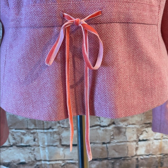 Vintage Andrew & Co pink, herringbone wool blazer - Picture 10 of 13